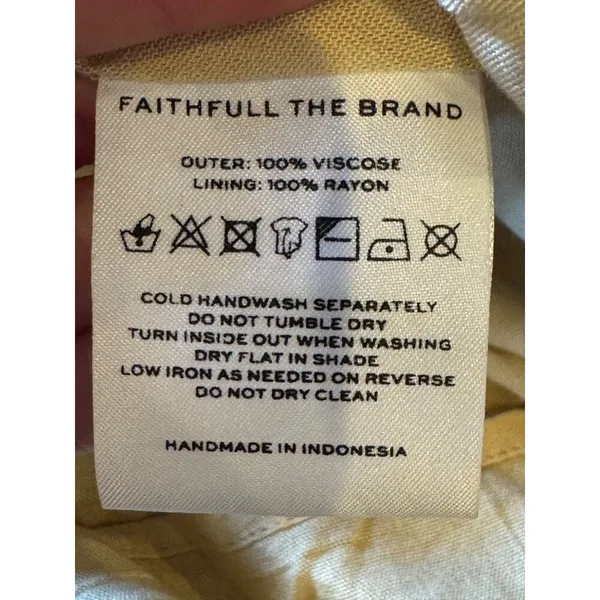 Faithfull The Brand Dress Women 4 Gold Indira Balloon Sleeve Paisley Mini‎ Boho - Image 13