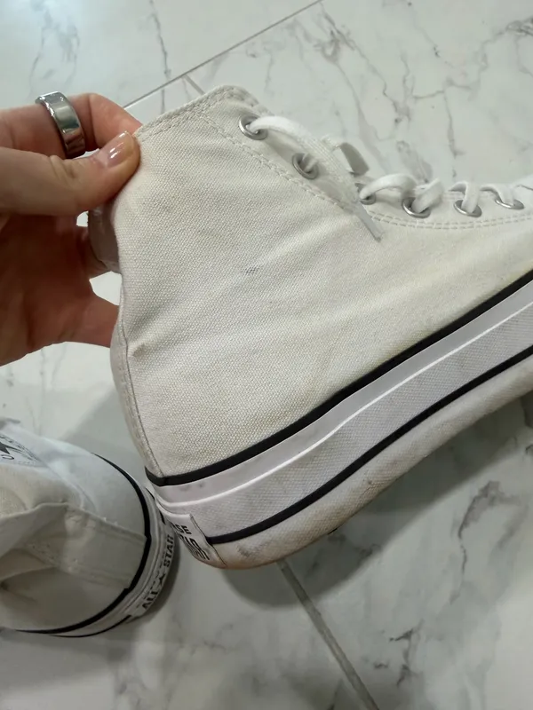 White Platform Converse High-Top - Image 4