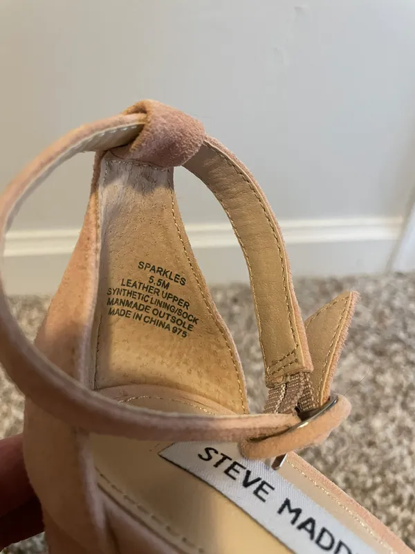 Steve Madden Blush Sparkle Heels - Image 5