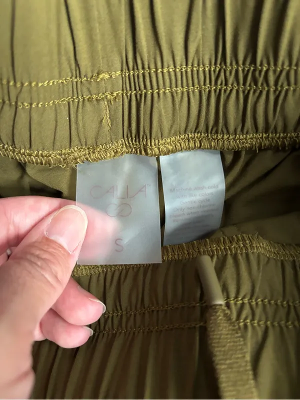 Calia cinch cargo pants Green - Image 3