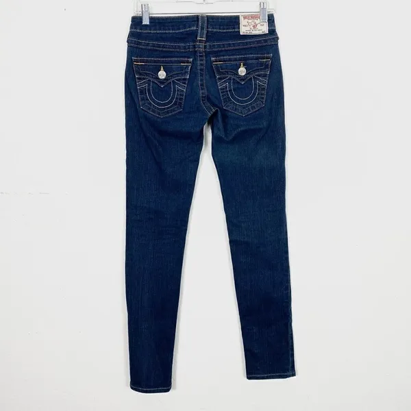 True Religion Jodie Dark Wash Denim Skinny Jeans - Image 2