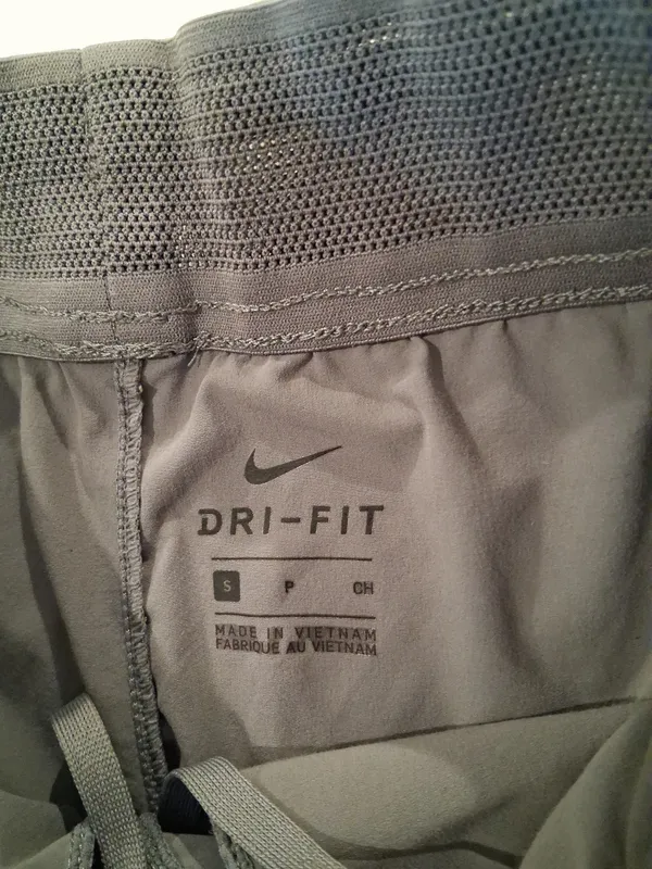 Nike Running Division Gray Athletic Pants Reflective Swoosh Women Size S Pockets - Image 2