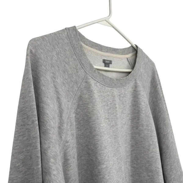 Aerie Sweatshirt Women XL Grey Oversized Raglan Sleeve Pullover Cozy Minimalist - Image 4