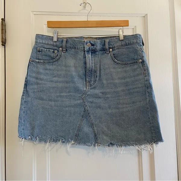 Everlane Denim Reconstructed mini skirt- read description - Image 2