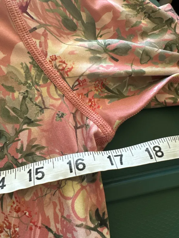 Kari Traa Fryd Base Layer Top - UPF 40+, Long Sleeve lotus pink floral size M - Image 3