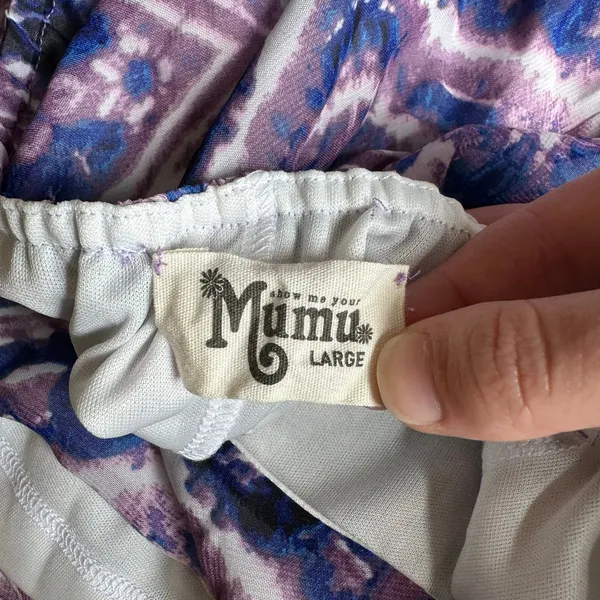 Show Me Your Mumu Purple Haze Katy Halter Mini Dress Womens Size L Boho‎ - Image 2
