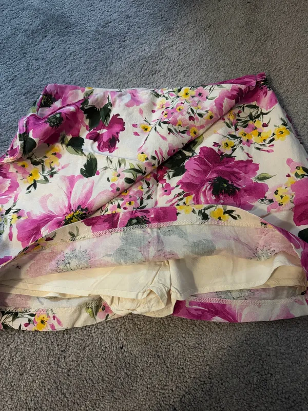 Abercrombie Floral Linen Skort - Image 4