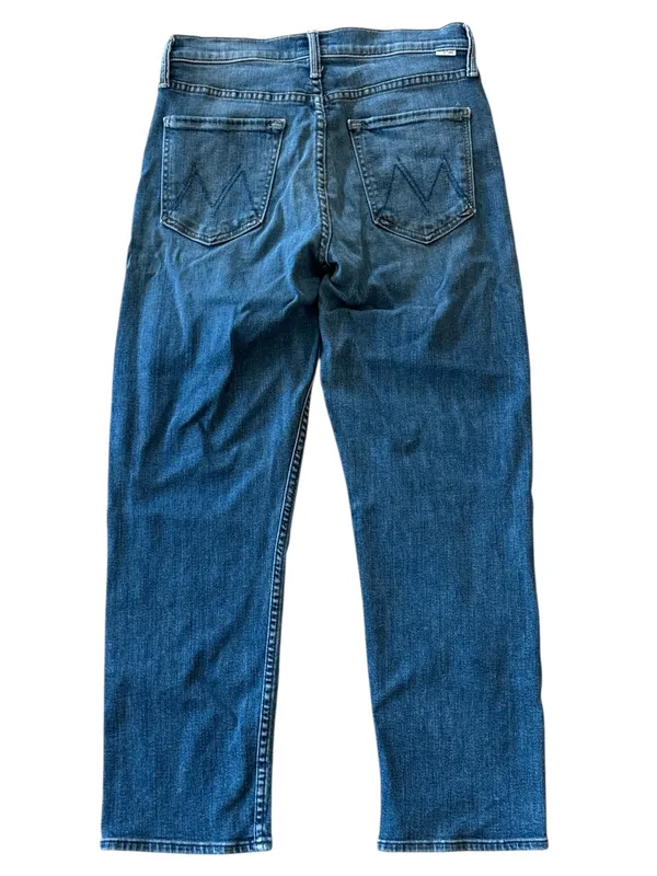 MOTHER high rise tomcat straight leg jeans in wild game Size: 27 - Image 2