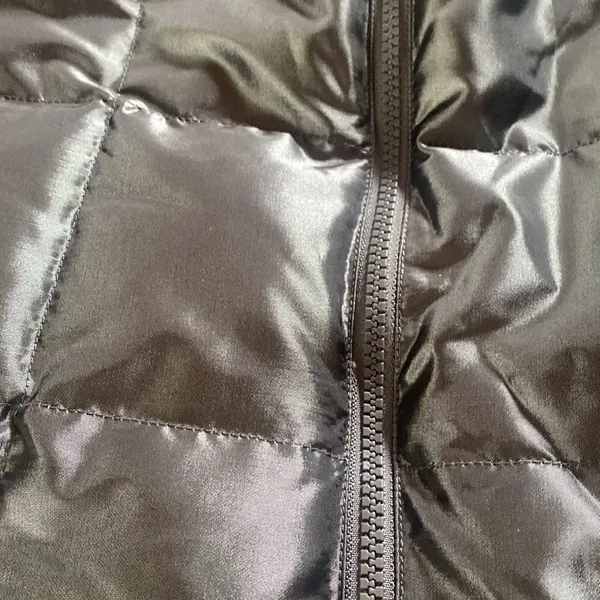 LANDS' END PS (6-8) Slate Shimmer 600 Fill Power Down Feather Vest SMALL 6-8 - Image 6