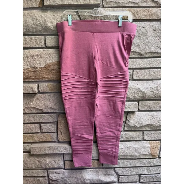 Torrid Classic Moto Full Length Leggings Mauve Pink 1x - Image 3