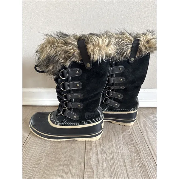 Sorel Joan of Arc‎ Black Waterproof Winter Snow Boots NL2429-010 Womens 6 - Image 2