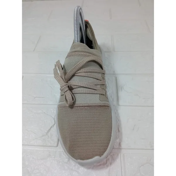 Under Armour UA Womens Vibe Elastic Slip On Lace Up Sneakers Beige Size 7 - Image 4
