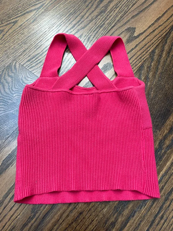 Abercrombie Red Cropped Top - Image 2