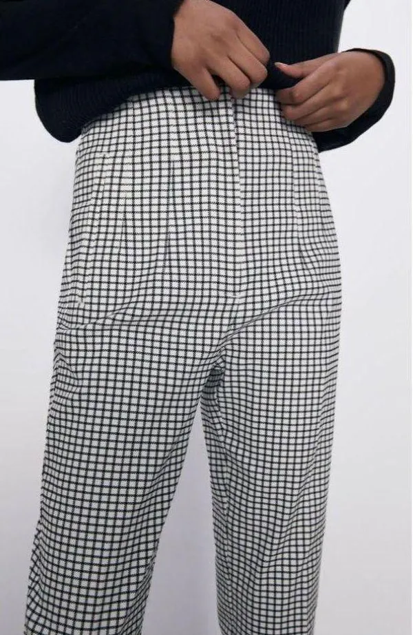 ZARA Plaid Trousers - Image 4