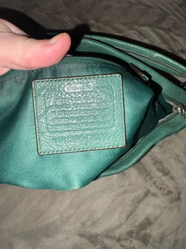 Coach Green Leather Bag - Image 2