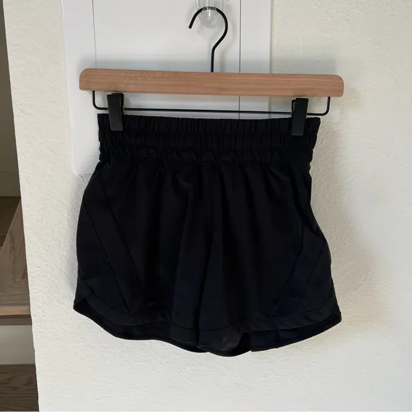 Lululemon Track That Shorts 5" in Black - Image 4