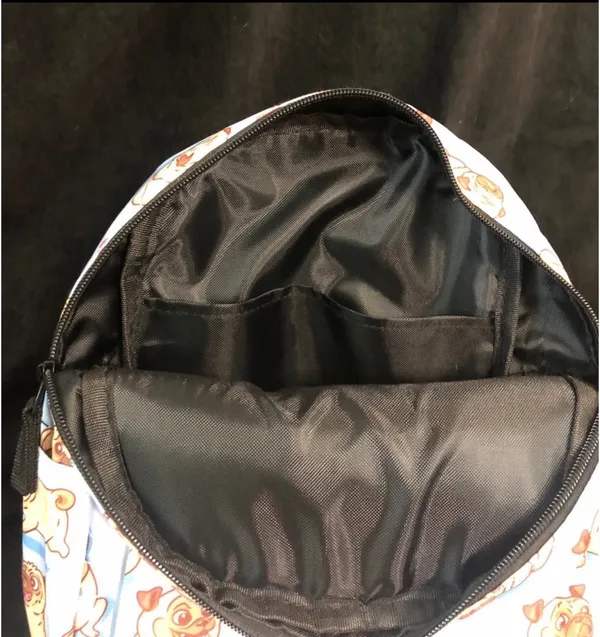 Pug Backpack Purse and Makeup Bag Blue - Image 7