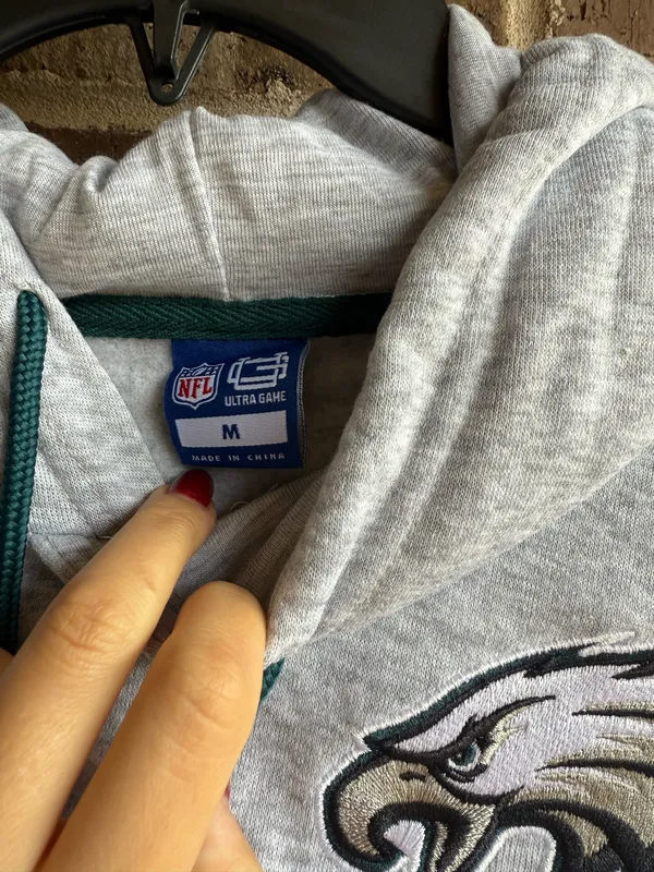 NFL Philadelphia Eagles Hoodie Green Vintage style Women’s Medium - Image 4