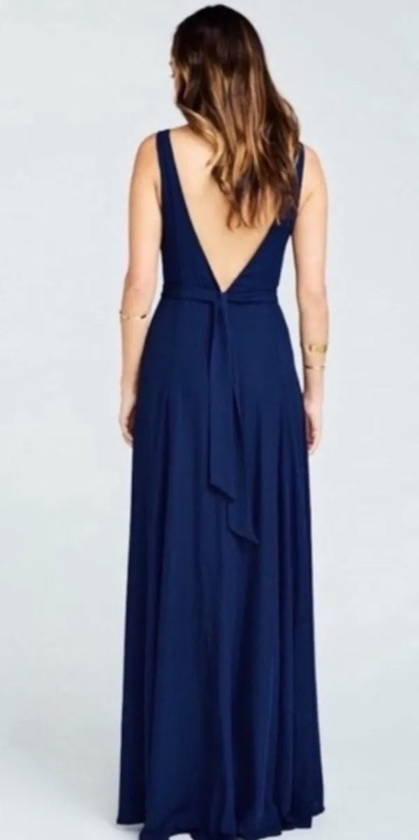 Show Me Your Mumu SMYM Jenn rich navy Maxi Dress NEW XS - Image 2