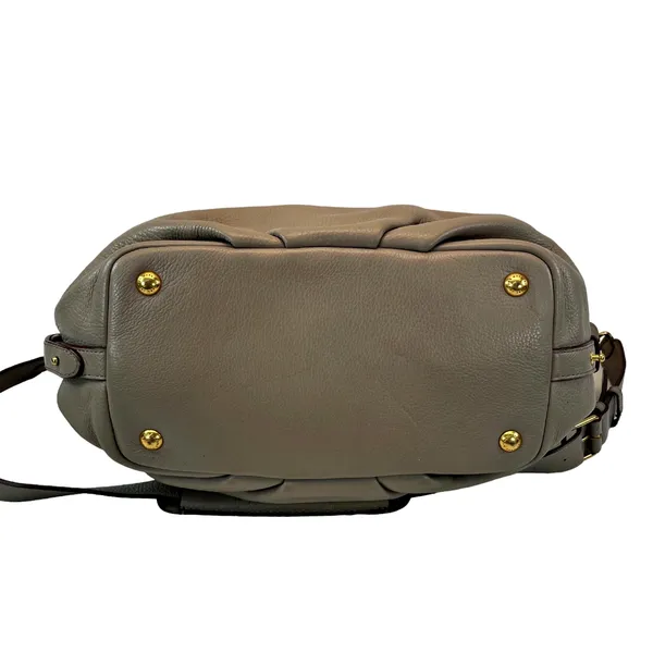 Marc Marc Jacobs Beige Q Legend Satchel Shoulder Bag w/ID Card Wallet Dust Bag - Image 6