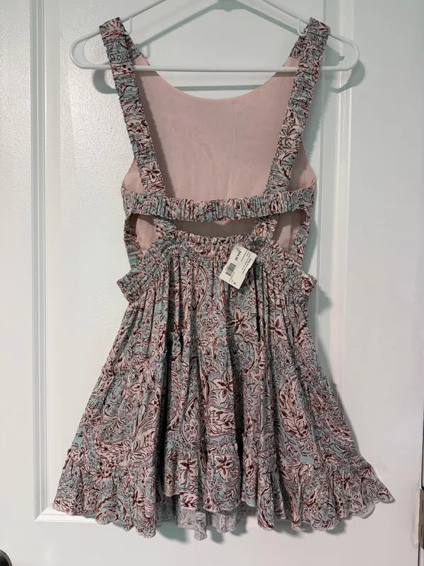 Sky to Moon Sleeve & Backless Paisley-Floral Dress - Image 3
