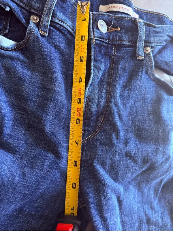 Levi’s Classic Straight Stretch Jeans Women’s Size 28 - Image 7