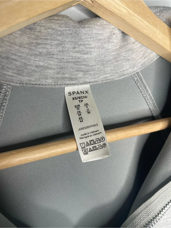 SPANX AirEssentials Half Zip Grey Pullover (X-Small) - Image 6