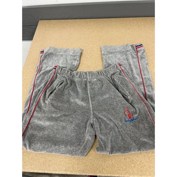 Baby Phat gray sweatpants with red stripes on the sides, size XL - Image 2