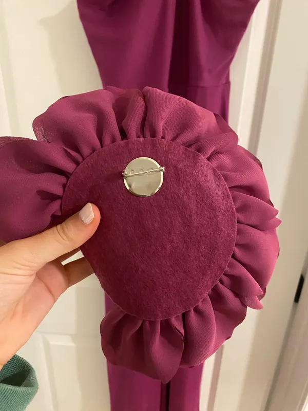 Quiz Purple Detachable Flower Dress - Image 7