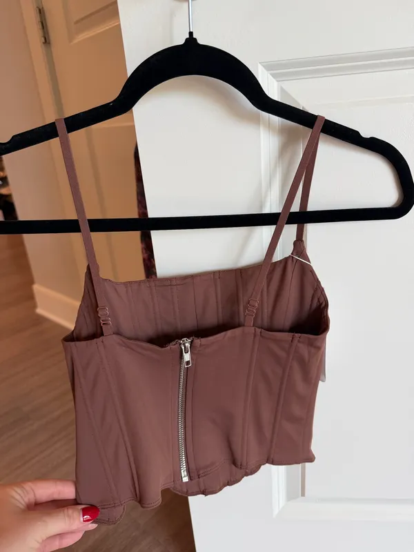 Corset top Brown Size M - Image 2