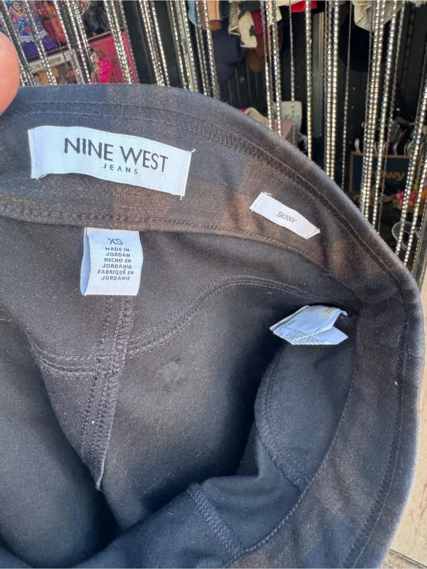Nine West Men's Black and Brown Plaid Dress Pants - Image 3