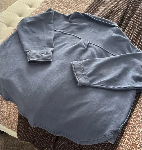 Aerie Blue Oversized Button-Up Top - Image 5