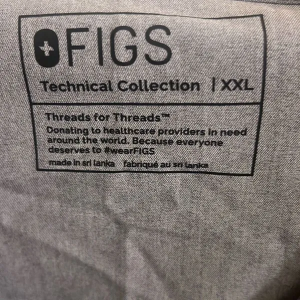 ✨Figs Casma Three-Pocket Scrub Sz XXL Top™ Graphite Grey✨ - Image 10