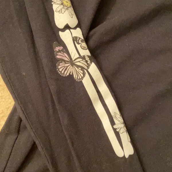 Skeleton sleeve top. M Black Size M - Image 5