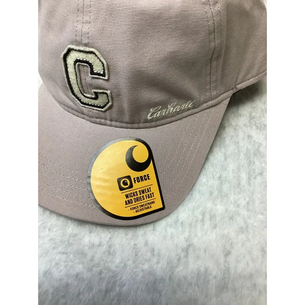 Carhartt Womens Canvas C Patch Cap Mauve Force Sweatband Hat AH6302 106302-V61 - Image 2