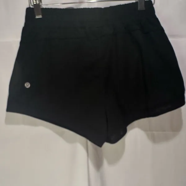 Lululemon Women’s Black Athletic Shorts No Tag, And No Drawstring - Image 2