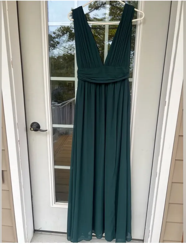 Lulus Heavenly Hues Emerald Green Maxi Dress - Image 3