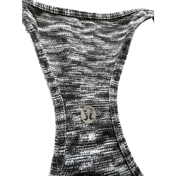 Lululemon Cool Racerback Dramatic Static White Black Women's Tank Top‎ - Image 5