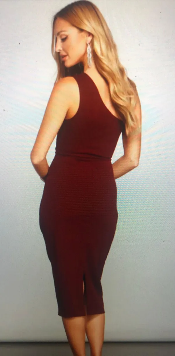 Windsor One Shoulder Cocktail Dress - Image 2