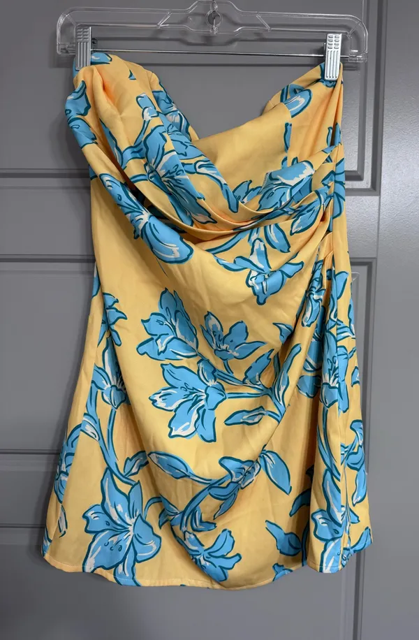 Yellow and teal peppermayo mini dress - Image 2