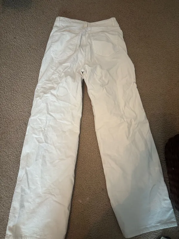 H&M White Jeans High-Waisted - Image 2