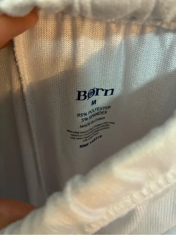 Women’s Born Brand Light Blue Drawstring Jogger Lounge Pants Size Medium - Image 4