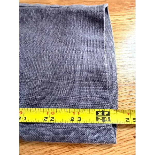 Elevenses Anthropologie Linen Tencel Straight Leg Pants Gray Purple Size 2 - Image 8