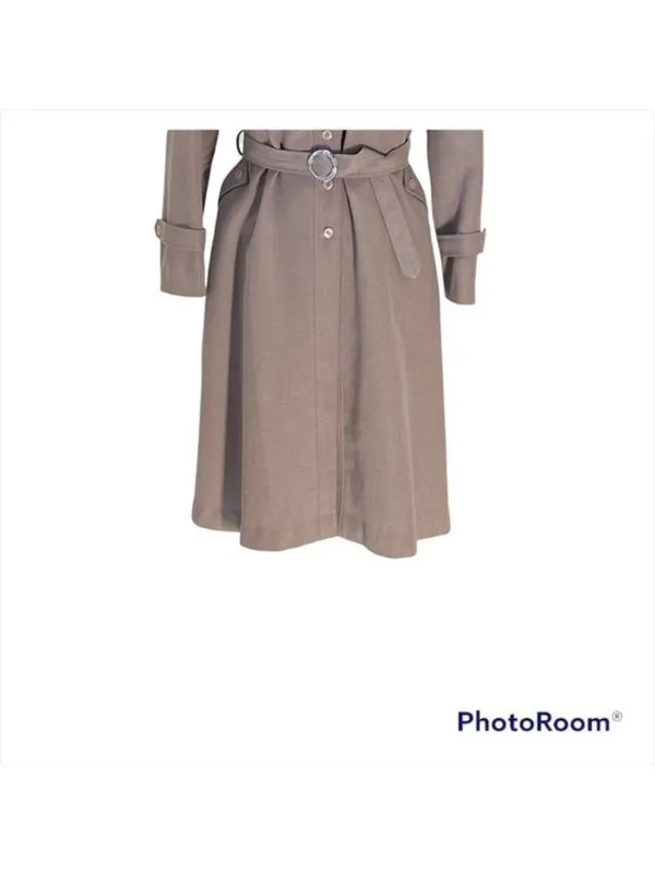 Xin Xin Trench Coat Beige Size M Vintage Preppy Neutral Old Money Spring Classic - Image 6