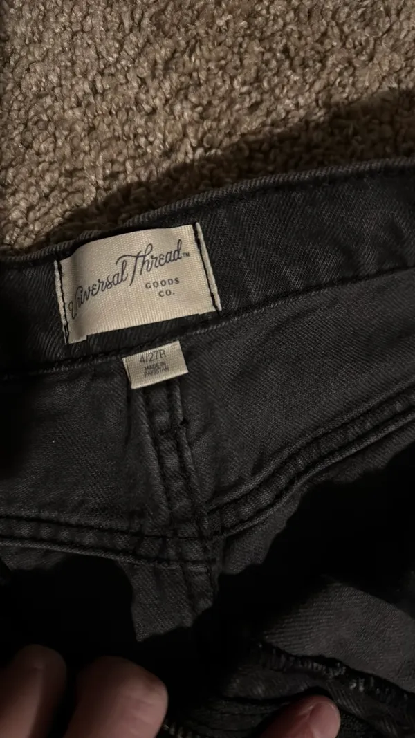 Black Boyfriend Jeans Size 4 - Image 2