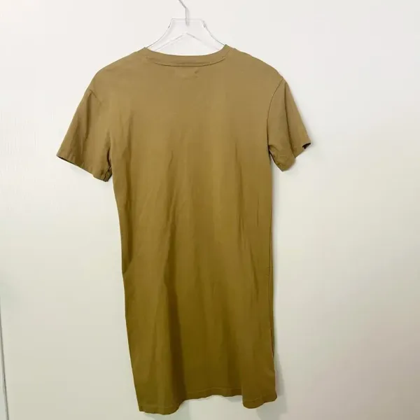 MADEWELL Tee‎ Dress in Olive Green - Image 3