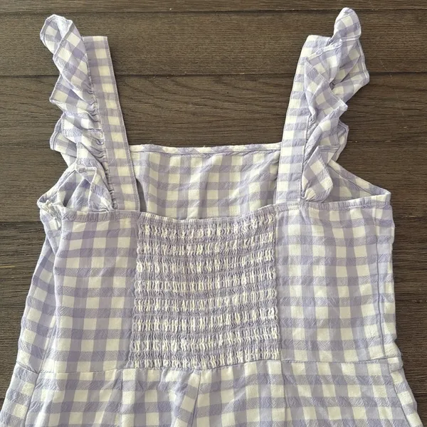 Urban Outfitters Emerson Gingham Ruffle Jumpsuit - Image 7