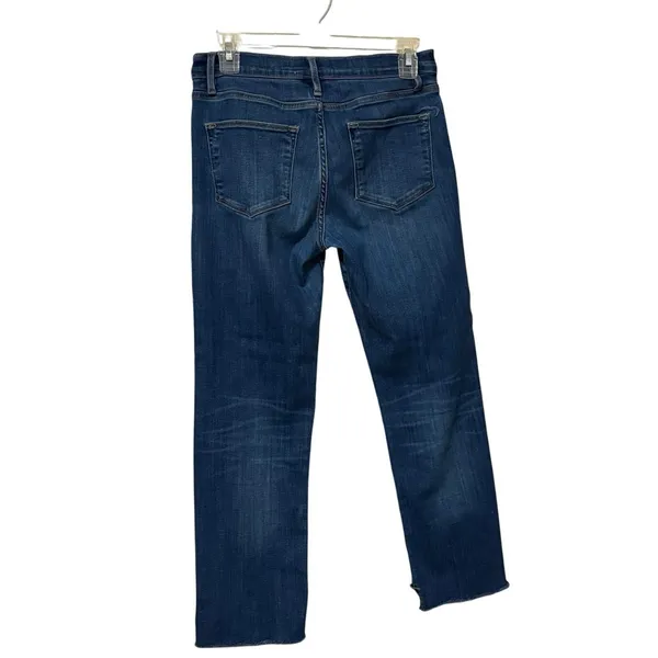 Frame Le High Straight Leg Raw Hem Jeans Size 28 - Image 4