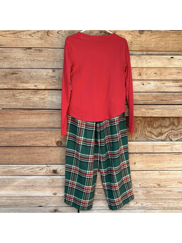 dip Sleep Red Long Sleeve Pajama Set, Size M Size M - Image 3