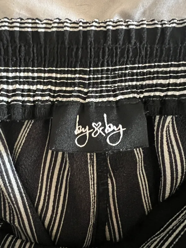 by and by Black Striped Pants - Image 2